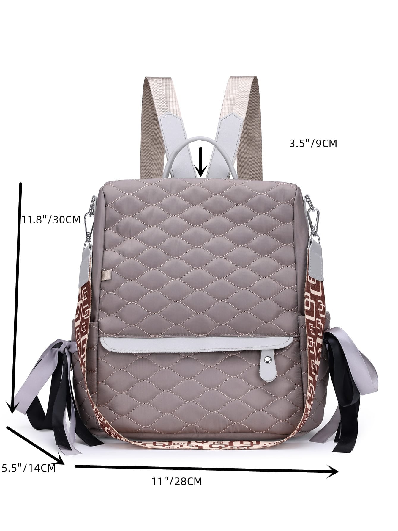 Lightweight Multi-Pocket Dual-Shoulder Backpack for Women, Also Can Be Used as Coin Purse, Casual Anti-Theft Bag for Ladies and Grad Students, Can Be Converted into Shoulder Backpack for Mothers, Suitable for Elementary School, Middle School, College Freshmen and Sophomores, Graduates, Ideal for Shopping, Traveling, Business, White-Collar Work, Novices, Perfect for Office Work and Commuting, Must-Have Item for Back-To-School Season.